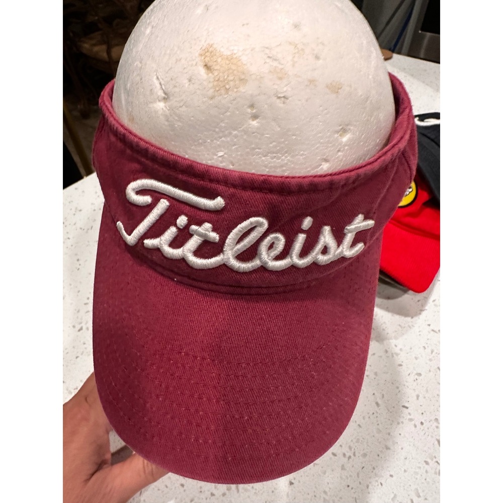 Vintage Titleist Alabama Crimson Tide Golf Visor Maroon Twins Enterprise Hat
